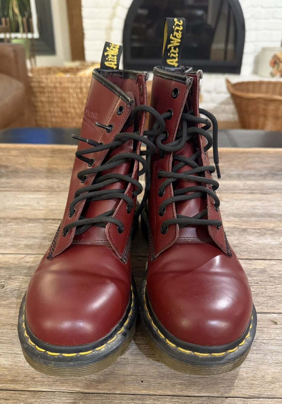 Dr. Martens 1460 Women’s Size 9 Cherry Red Burgundy Leather 8-Eye Boots
